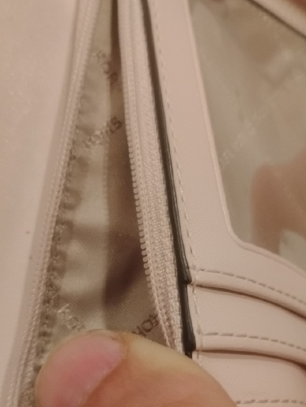 Michael Kors Signature Zip Wallet - Light Blush Pink with Gold Hardware - Picture 7 of 9